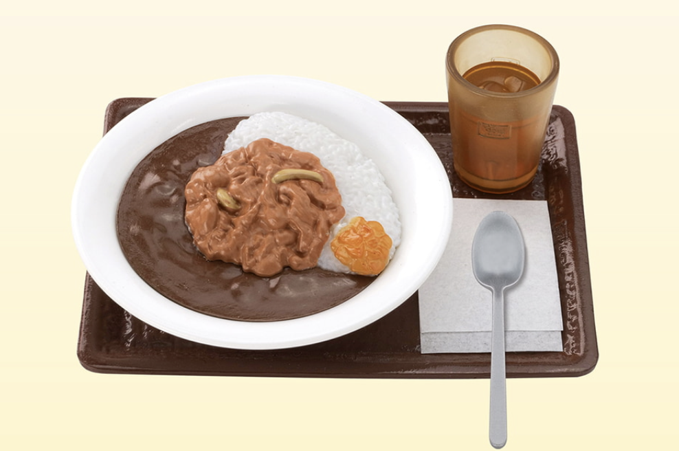 【すき家】牛カレー(トレイ 麦茶 スプーン 紙ナプキン付き)