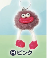【けだまくん ふわふわカラフル!ゆらゆら揺れる足がかわいい!】H ピンク